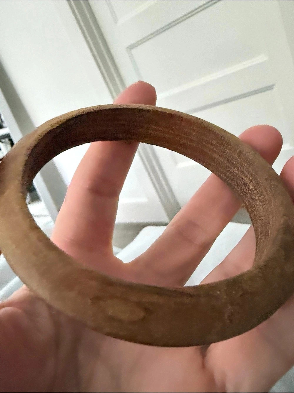 Wooden bracelet.